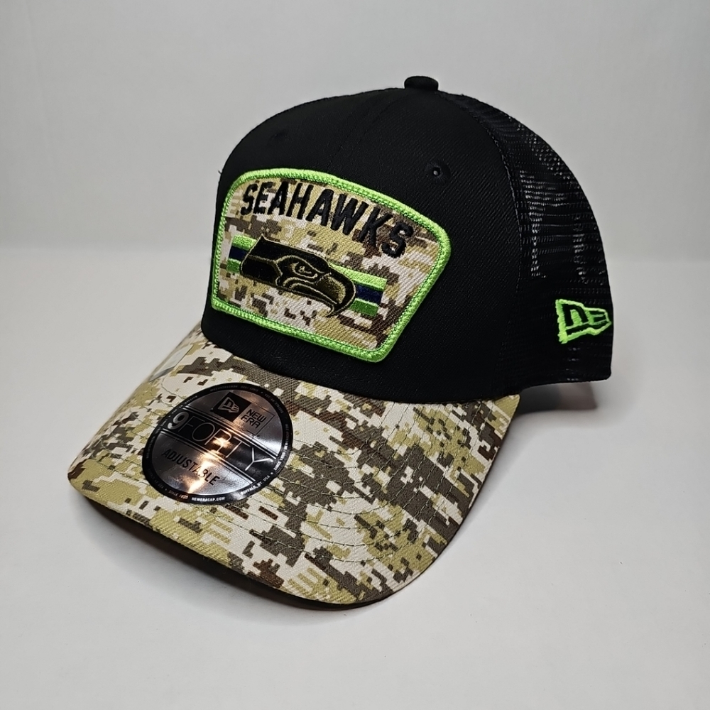 Seattle Seahawks NFL Salute To Service New Era 9FORTY Men’s Snapback Hat Cap
